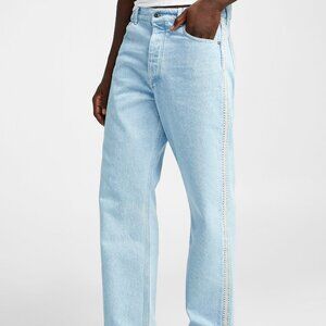 BNWT AW24 NANUSHKA GANNON ECO CROCHETED DENIM JEANS 32 & 34